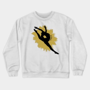 Golden Gymnast Silhouette Crewneck Sweatshirt